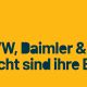 Grafik: gelber Hintergrund, ein weißer Stromstecker und eine Losung