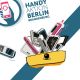 Grafik mit einer Schublade voller Handys dem Text: Handy her. Schublade leer. Du hebst die Rohstoffschätze. 